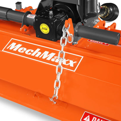 MechMaxx LRT45 Rotary Tiller 45" 3 Point Hitch Cat 1 Chain Drive PTO Shaft Included 15-35 HP New
