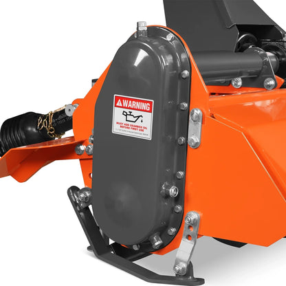 MechMaxx LRT42 Rotary Tiller 42" 3 Point Hitch Cat.1 Chain Drive PTO Shaft Included Shear Bolt 15-35 HP New