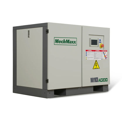MechMaxx M10AC230 Air Compressor 10HP Rotary Screw 32 CFM 116 PSI 230V 3-Phase Industrial-Grade New