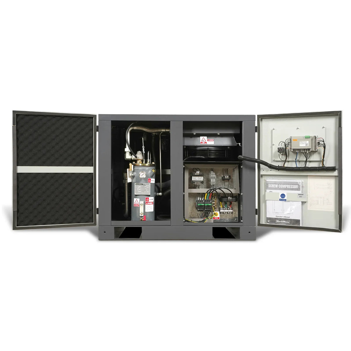 MechMaxx M10AC460 Rotary Screw Air Compressor 10HP 32 CFM 116 PSI 460V 3-Phase Industrial-Grade New