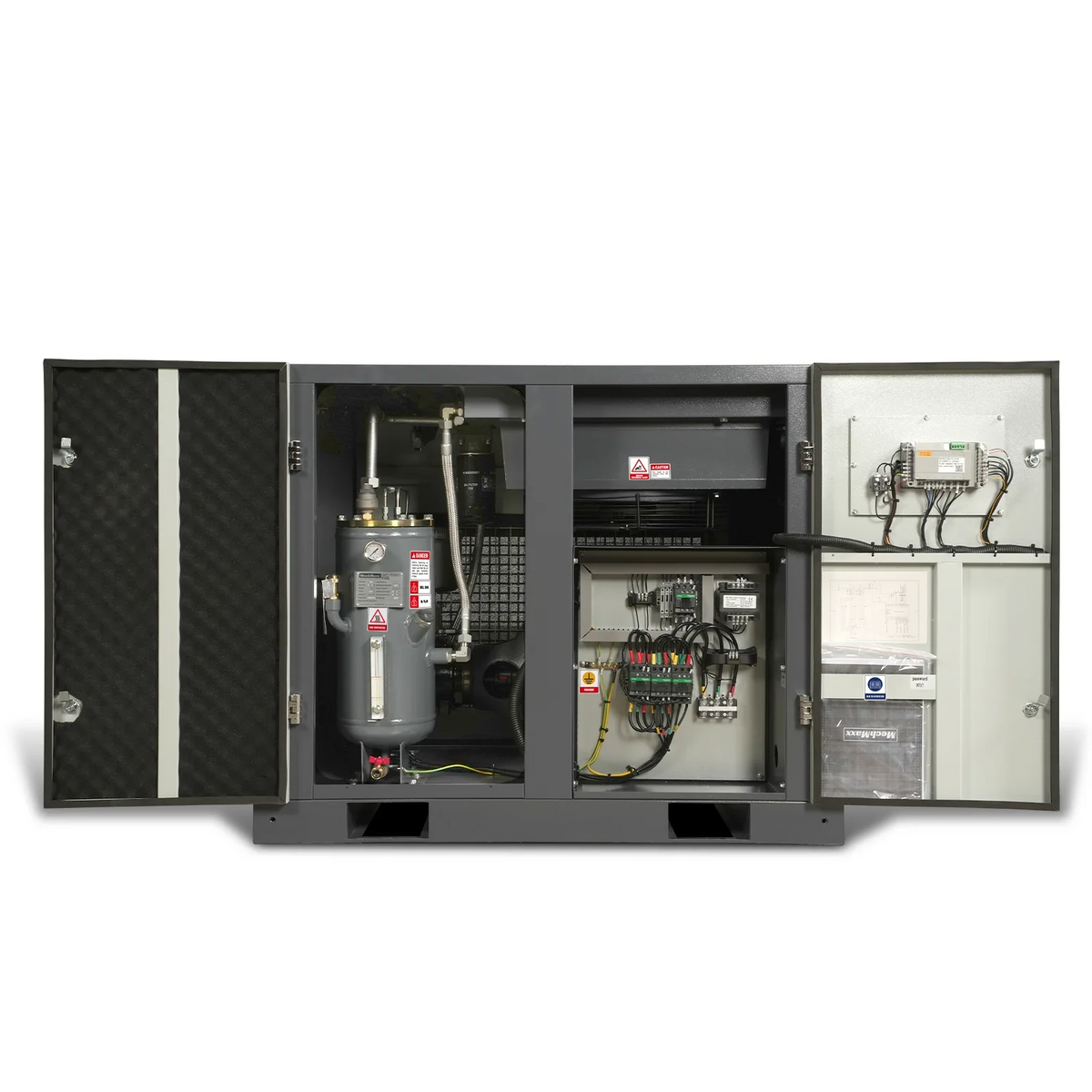 MechMaxx M15AC460 Rotary Screw Air Compressor 15HP 45 CFM 116 PSI 460V 3-Phase Industrial-Grade New