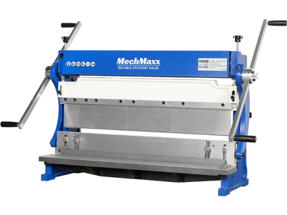MechMaxx MMCB3016 3"-1 Sheet Metal Machine 30" Pan and Box Brake Slip Roll Shear Bending Machine 20 Gauge Mild Steel Adjustable Fingers Heavy Duty New