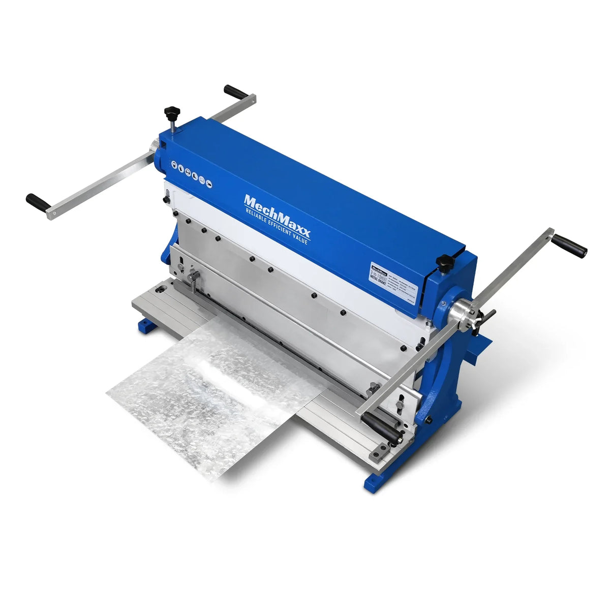 MechMaxx MMCB3016 3"-1 Sheet Metal Machine 30" Pan and Box Brake Slip Roll Shear Bending Machine 20 Gauge Mild Steel Adjustable Fingers Heavy Duty New