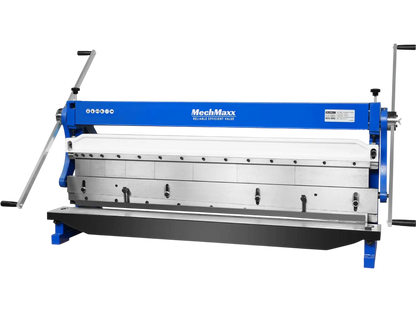 MechMaxx MMCB5220 3"-1 Sheet Metal Machine 52" Pan and Box Brake Slip Roll Shear Bending Machine 20 Gauge Mild Steel Adjustable Fingers Heavy Duty New