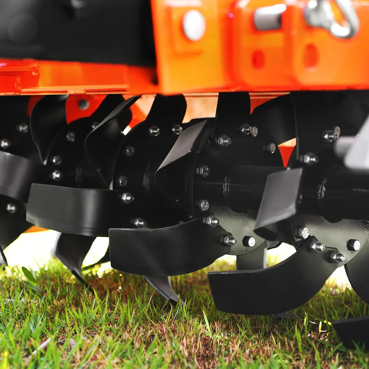 MechMaxx MRT48 Rotary Tiller 48" 3 Point Hitch Cat. 1 & 2 Gear Drive PTO Shaft Included Slip Clutch 25-50 HP New