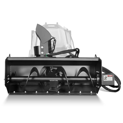 MechMaxx MSB48 Skid Steer Snow Blower 48" Width 20" Intake Hydraulic Remote Control Chute Rotation Deflector New