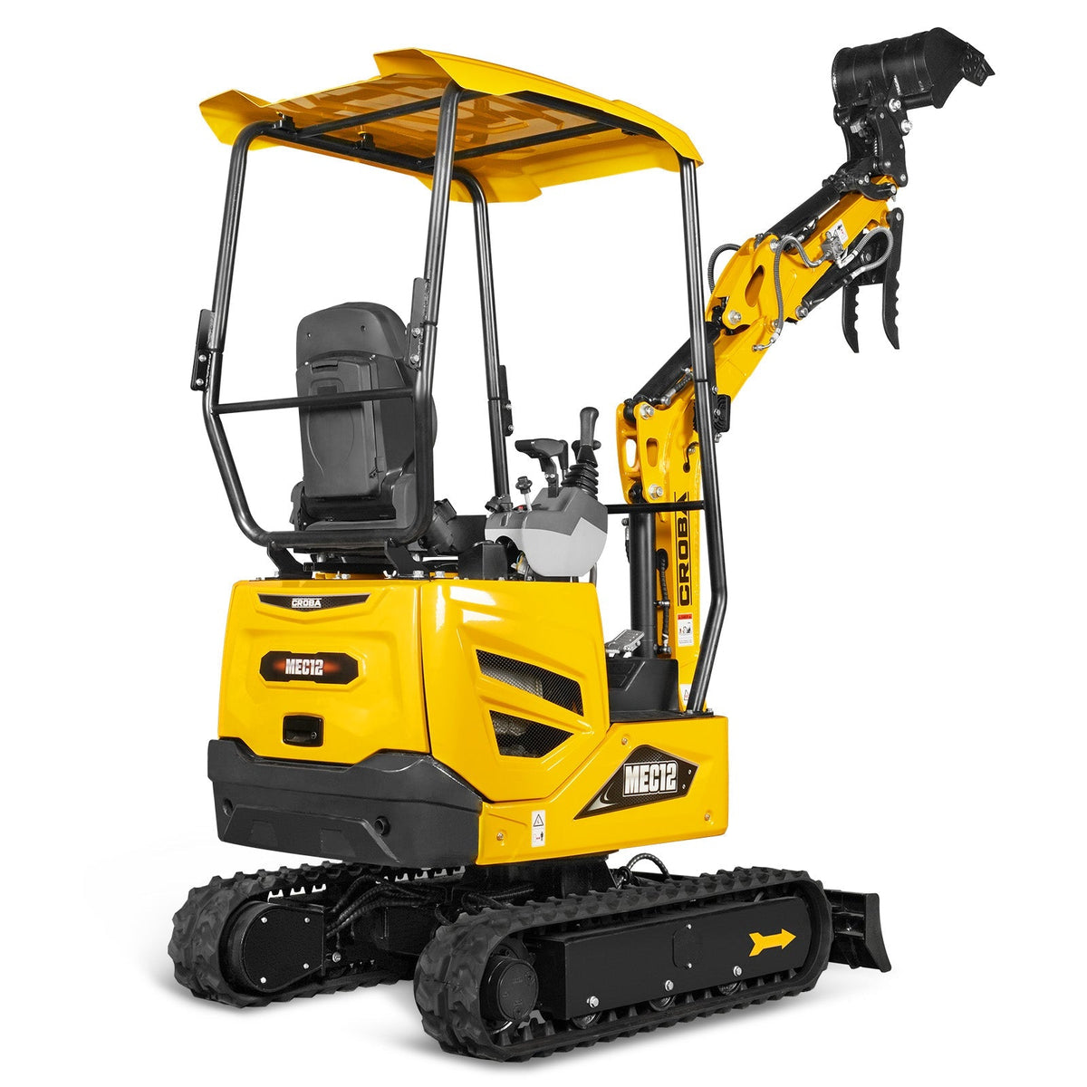 MechMaxx MEC12 Mini Excavator Kubota D722 Engine 65.7" Max Digging Depth 1.2 Ton 2700 lbs Operating Weight New