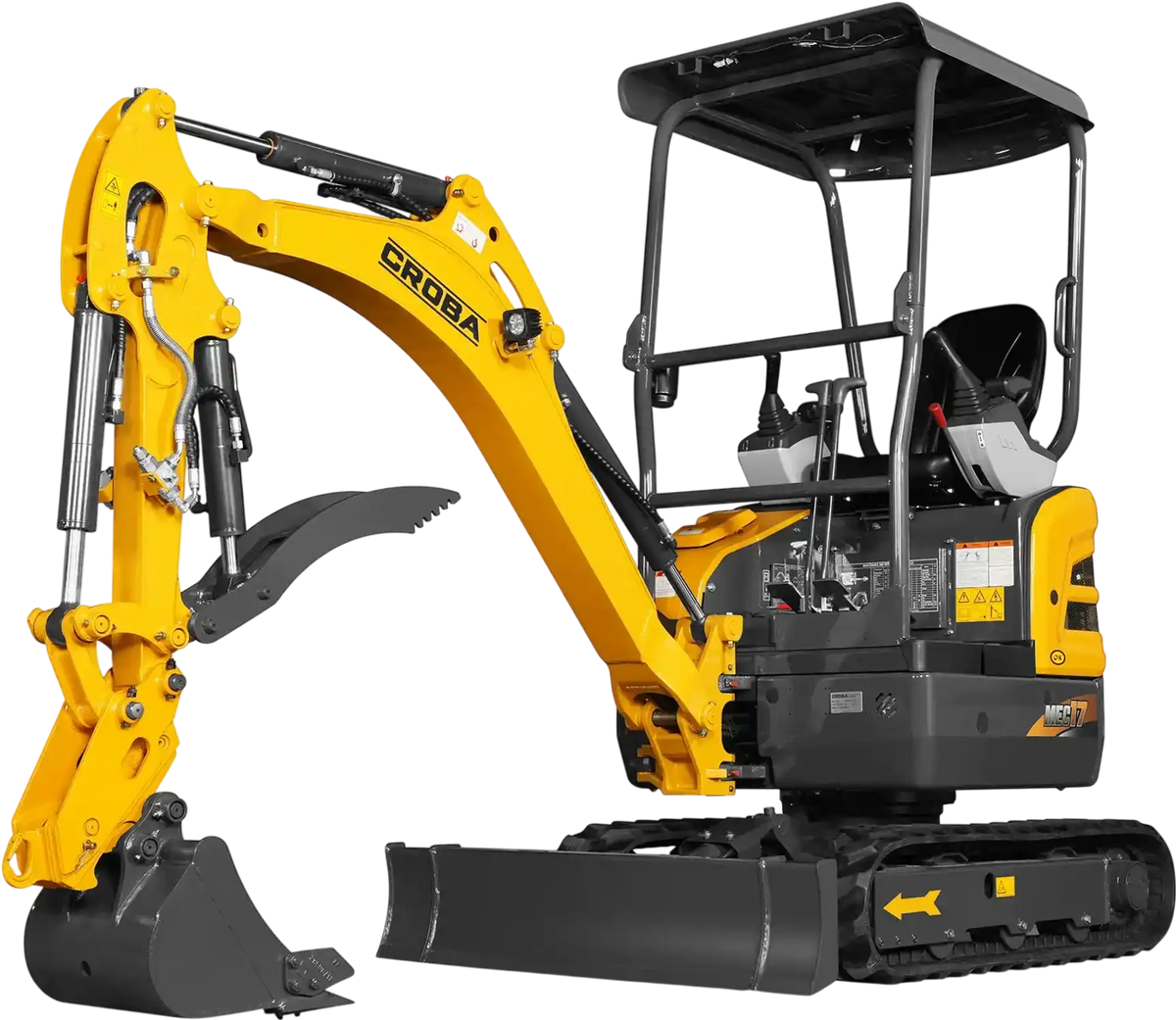 MechMaxx MEC17 Mini Excavator Compact Kubota D902 Engine 89" Max Digging Depth 1.7 Ton 4145 lbs Operating Weight New