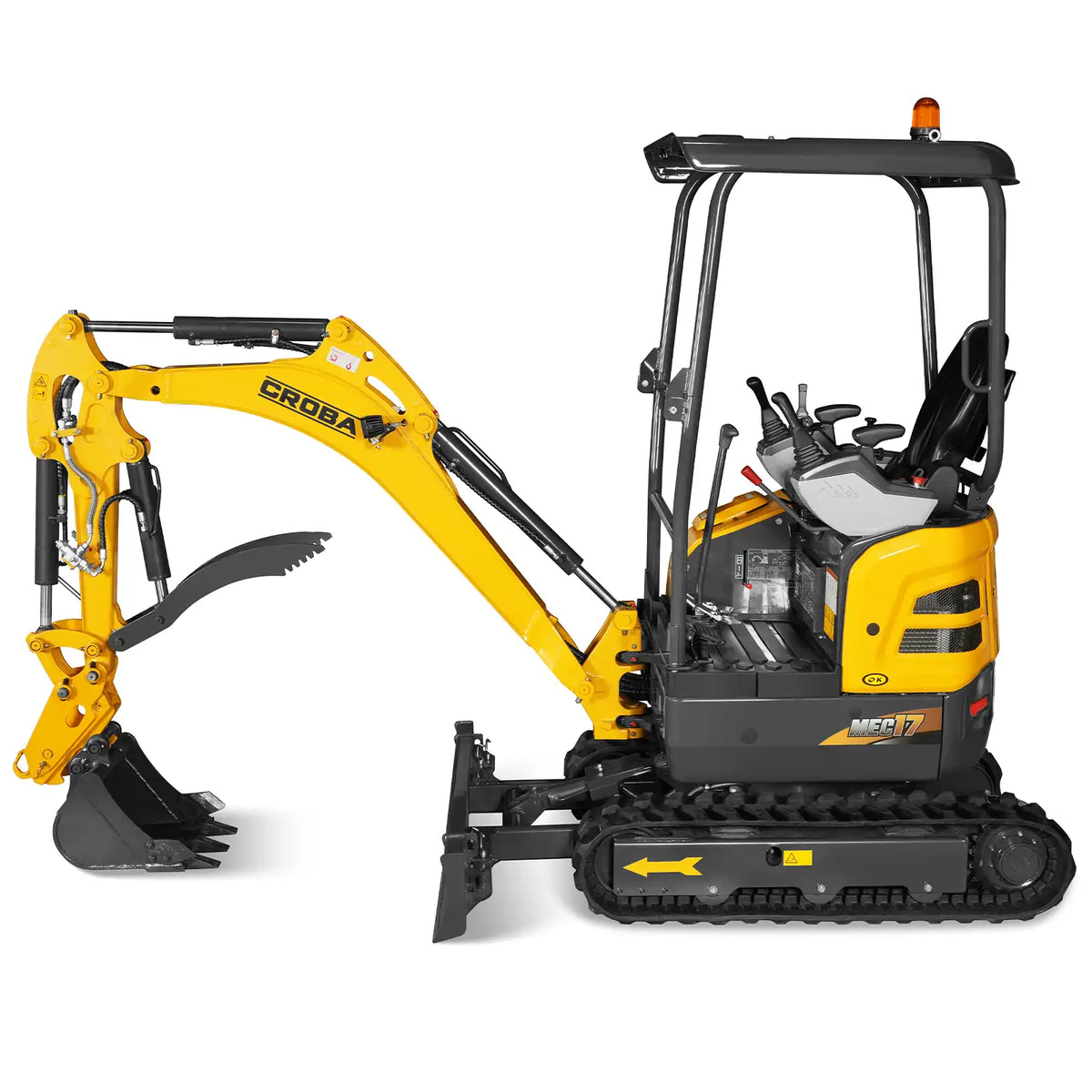 MechMaxx MEC17 Mini Excavator Compact Kubota D902 Engine 89" Max Digging Depth 1.7 Ton 4145 lbs Operating Weight New