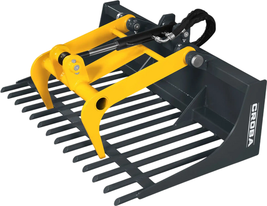 MechMaxx RGB44 Skid Steer Grapple Bucket 20" Mini Rock Grapple Bucket New
