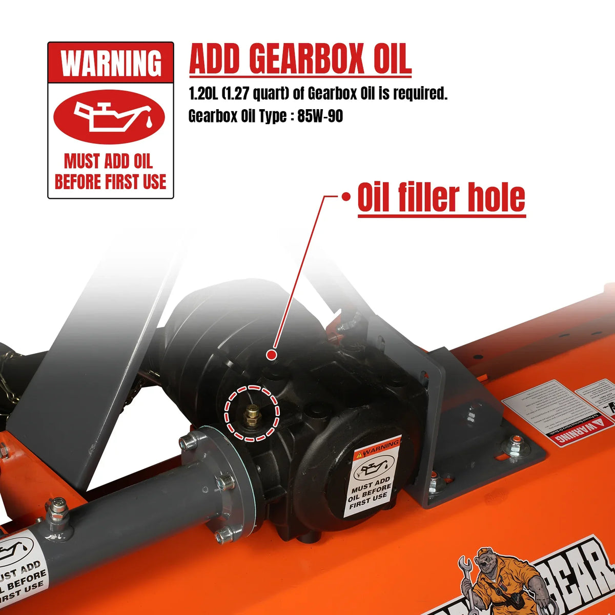 MechMaxx NAM 72 Flail Mower 72" PTO Driven 3 Point 45-85HP New