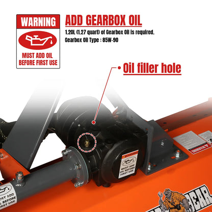 MechMaxx NAM 60 Flail Mower 60" PTO Driven 3 Point 30-60HP New