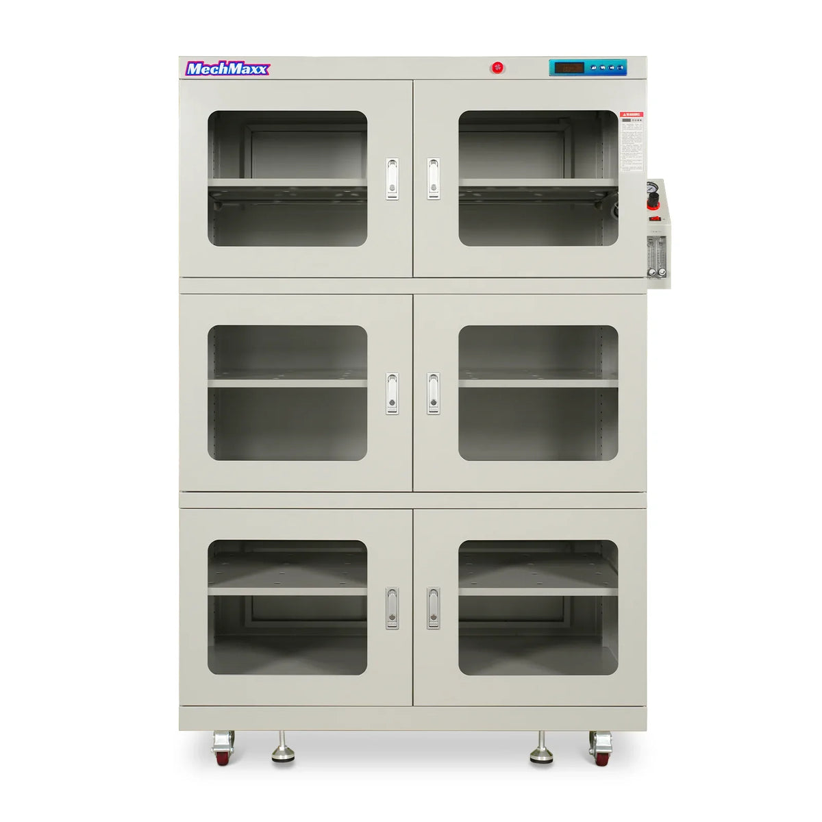 MechMaxx NC1430BW-6 Desiccator Cabinet 1-60% RH Nitrogen Dry 1430L ESD Low Humidity Storage White New