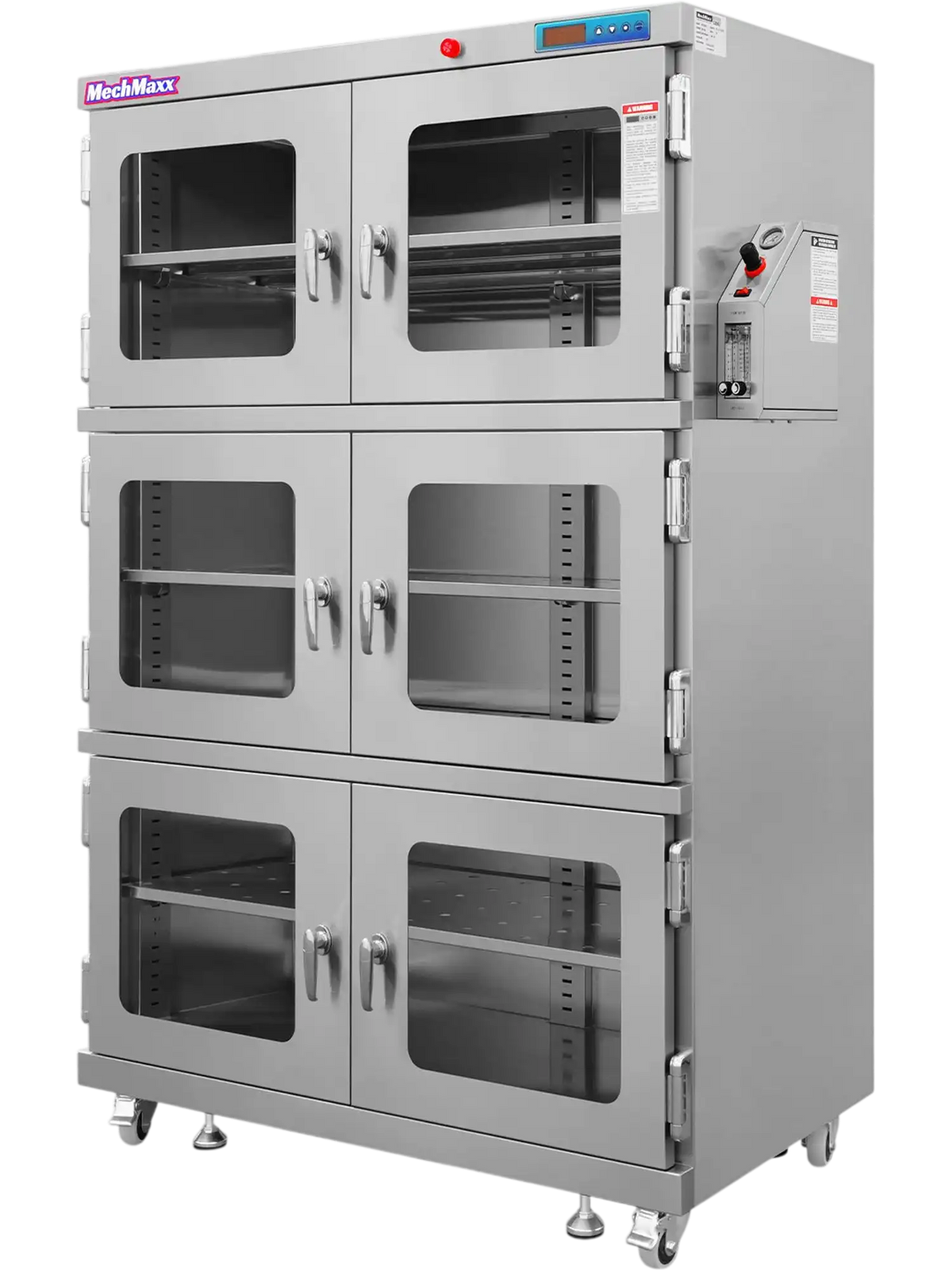MechMaxx NC1430BSS-6 Desiccator Cabinet 1430L Nitrogen Dry Cabinet 1-60% RH Low Humidity Storage 304 Stainless Steel New