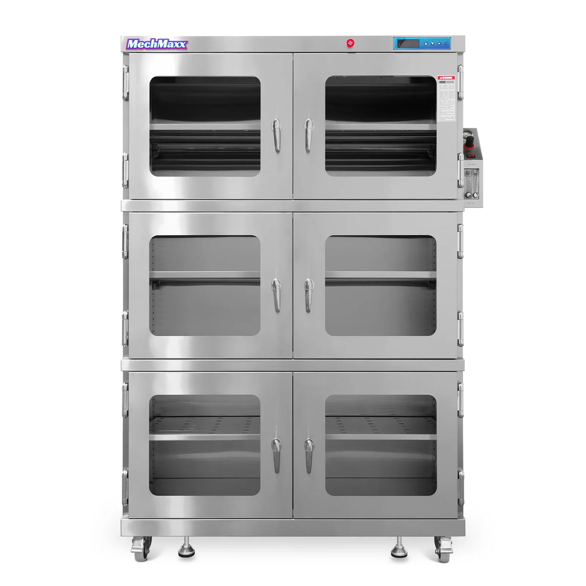 MechMaxx NC1430BSS-6 Desiccator Cabinet 1430L Nitrogen Dry Cabinet 1-60% RH Low Humidity Storage 304 Stainless Steel New