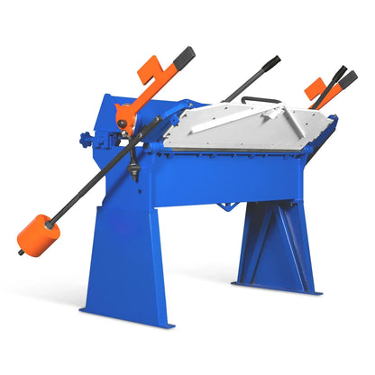 MechMaxx PB4812 Pan and Box Brake 48" Manual Heavy Duty 12 Gauge Mild Steel 135° Bending Angle Individual Bending Fingers New
