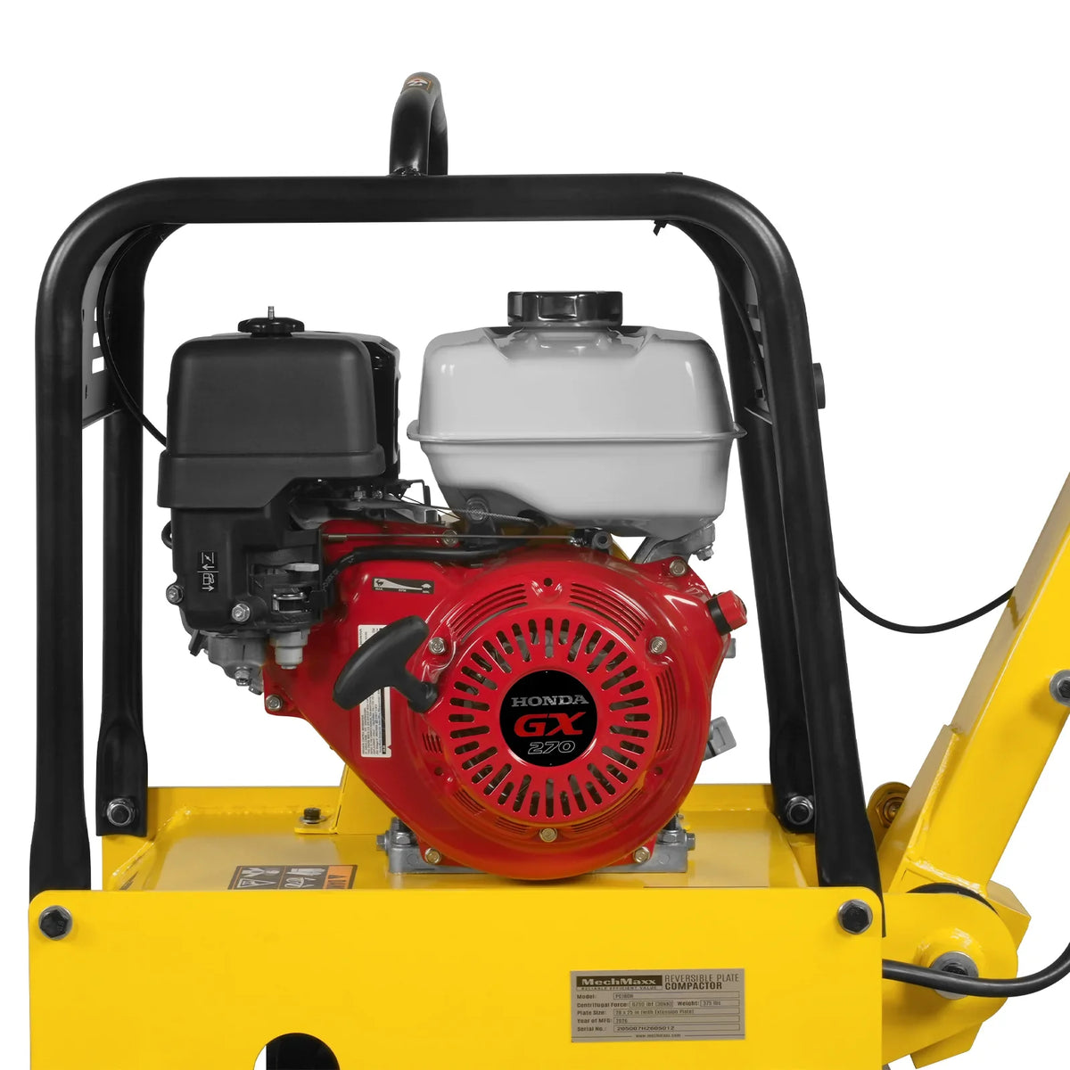 MechMaxx TR60H Tamping Rammer Honda GX270 Reversible Plate Compactor Wheel Kit Extension Plates 6750 lbs Centrifugal Force New