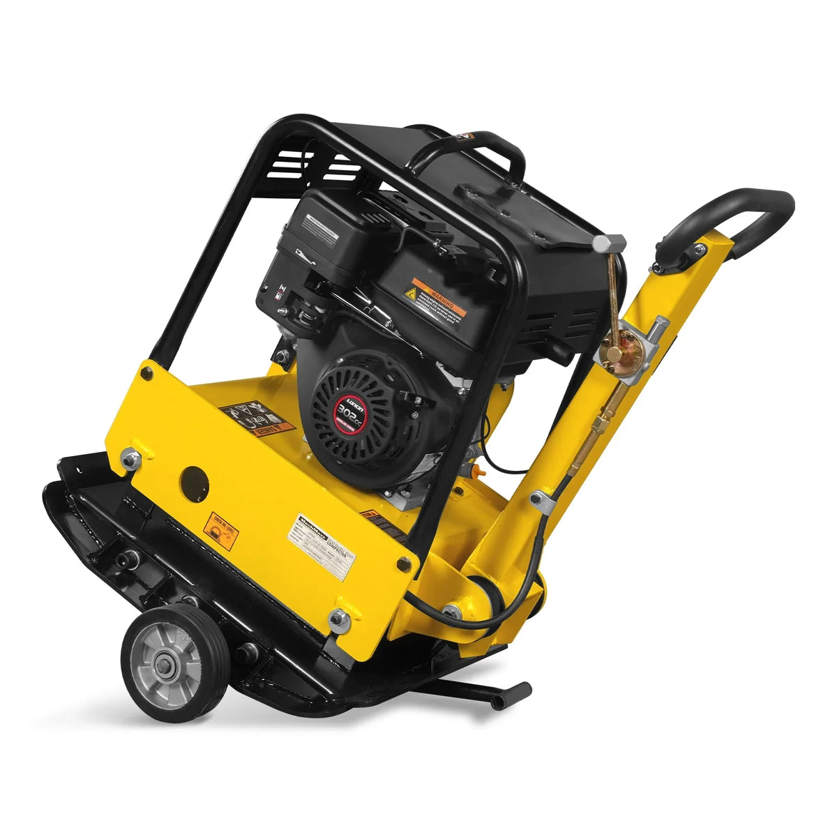 MechMaxx PC180Z Plate Compactor 9 HP Reversible with Wheel Kit Extension Plates 6750 lbs Centrifugal Force New