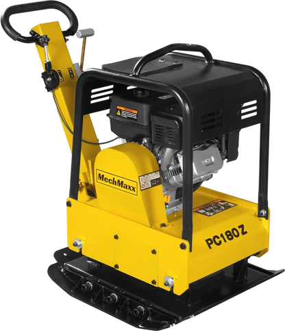 MechMaxx PC180Z Plate Compactor 9 HP Reversible with Wheel Kit Extension Plates 6750 lbs Centrifugal Force New