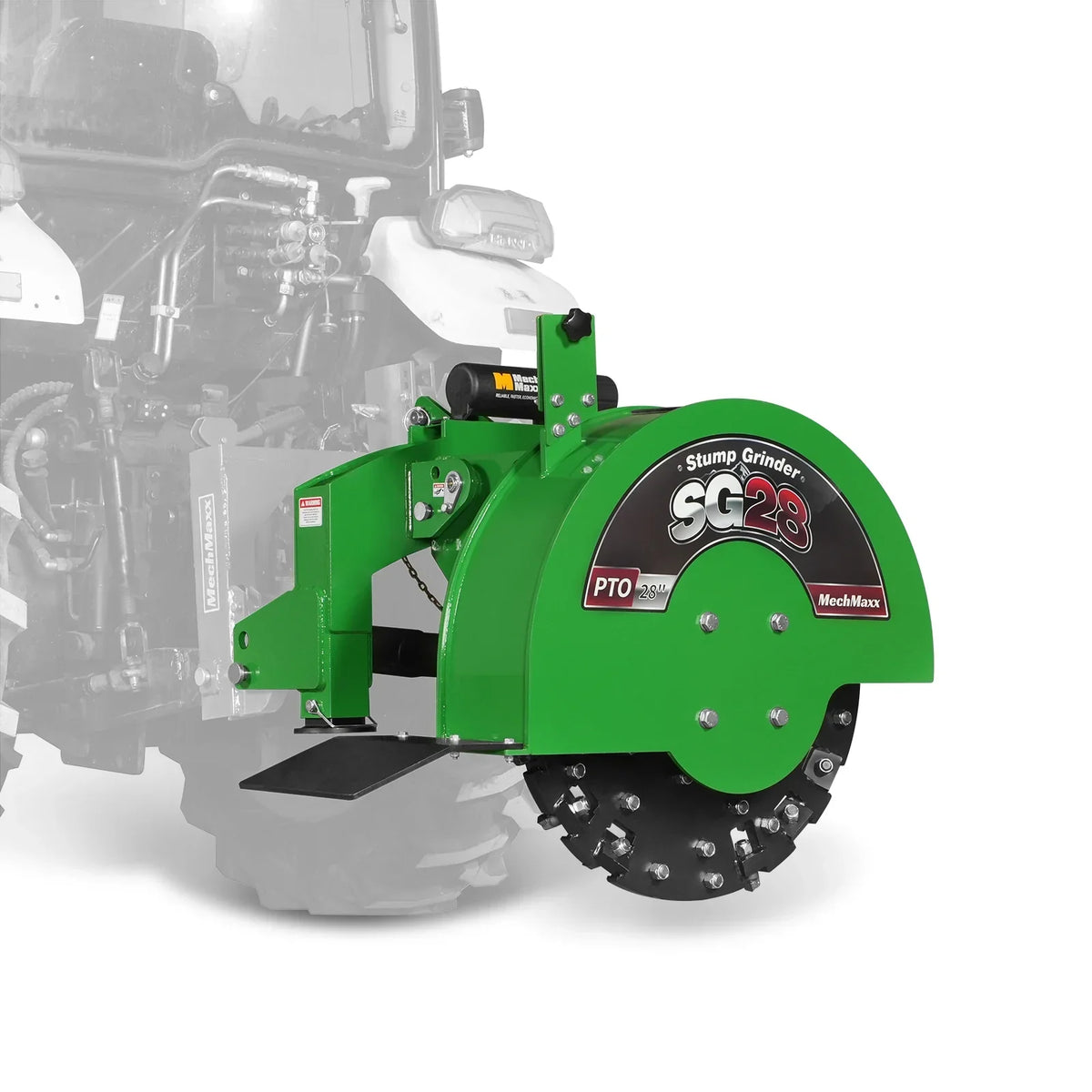 MechMaxx SG28 Stump Grinder 3-Point PTO 44 Carbide Teeth Slip Clutch 35-80HP Tractor New