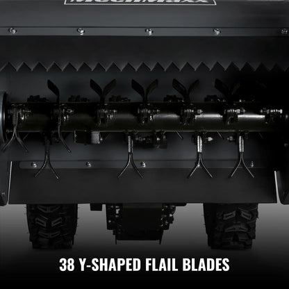 MechMaxx SFM27T Flail Mower 27" Walk Behind Self-Propelled Tracked Electric Start 10HP 302cc New