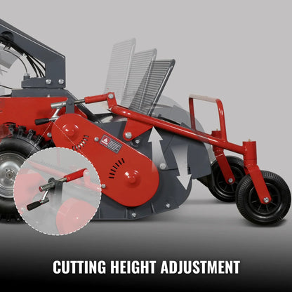 MechMaxx SFM27W Flail Mower 27" Walk Behind Self-Propelled Wheeled Electric Start 10HP 302cc New