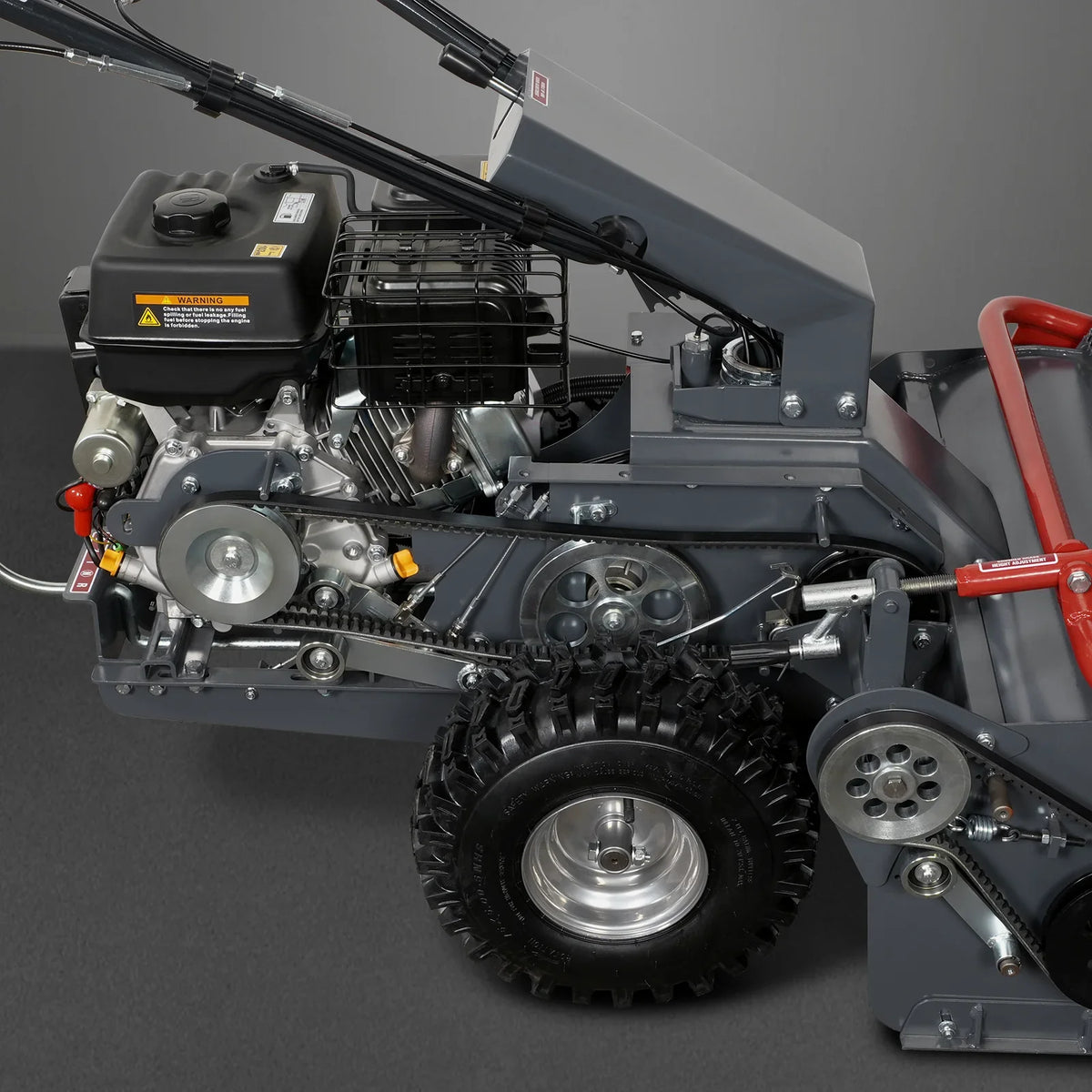 MechMaxx SFM27W Flail Mower 27" Walk Behind Self-Propelled Wheeled Electric Start 10HP 302cc New