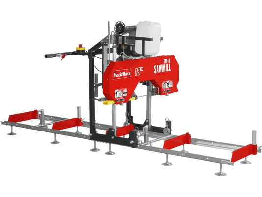 MechMaxx SM18 Sawmill Portable 18" 212cc 7HP Gasoline Engine 15" Board Width 10' Track Length New