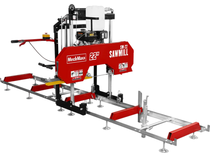 MechMaxx SM22 Sawmill Portable 22" Kohler 9.5 HP 277cc Gasoline Engine 18" Board Width 13' Track Length New
