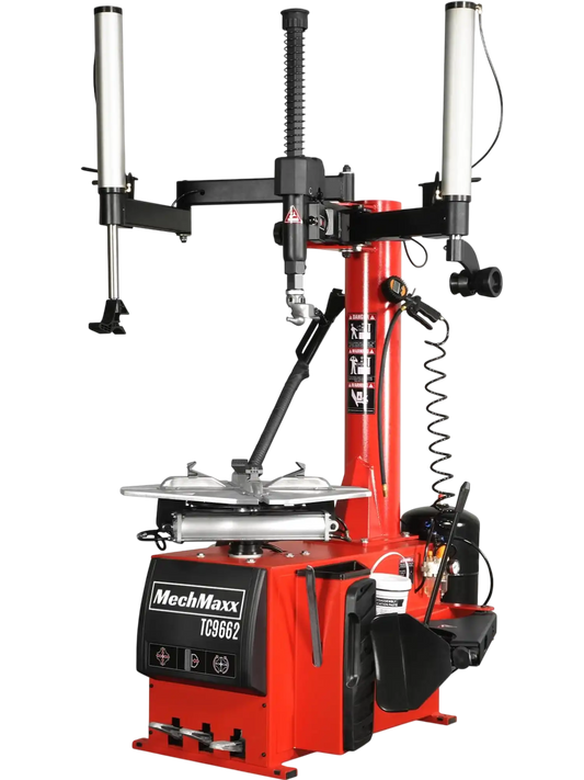 MechMaxx TC9662 Tire Changer 24" Rim Double Assist Arms Swing Arm Wheel Changer with Bead Blaster New