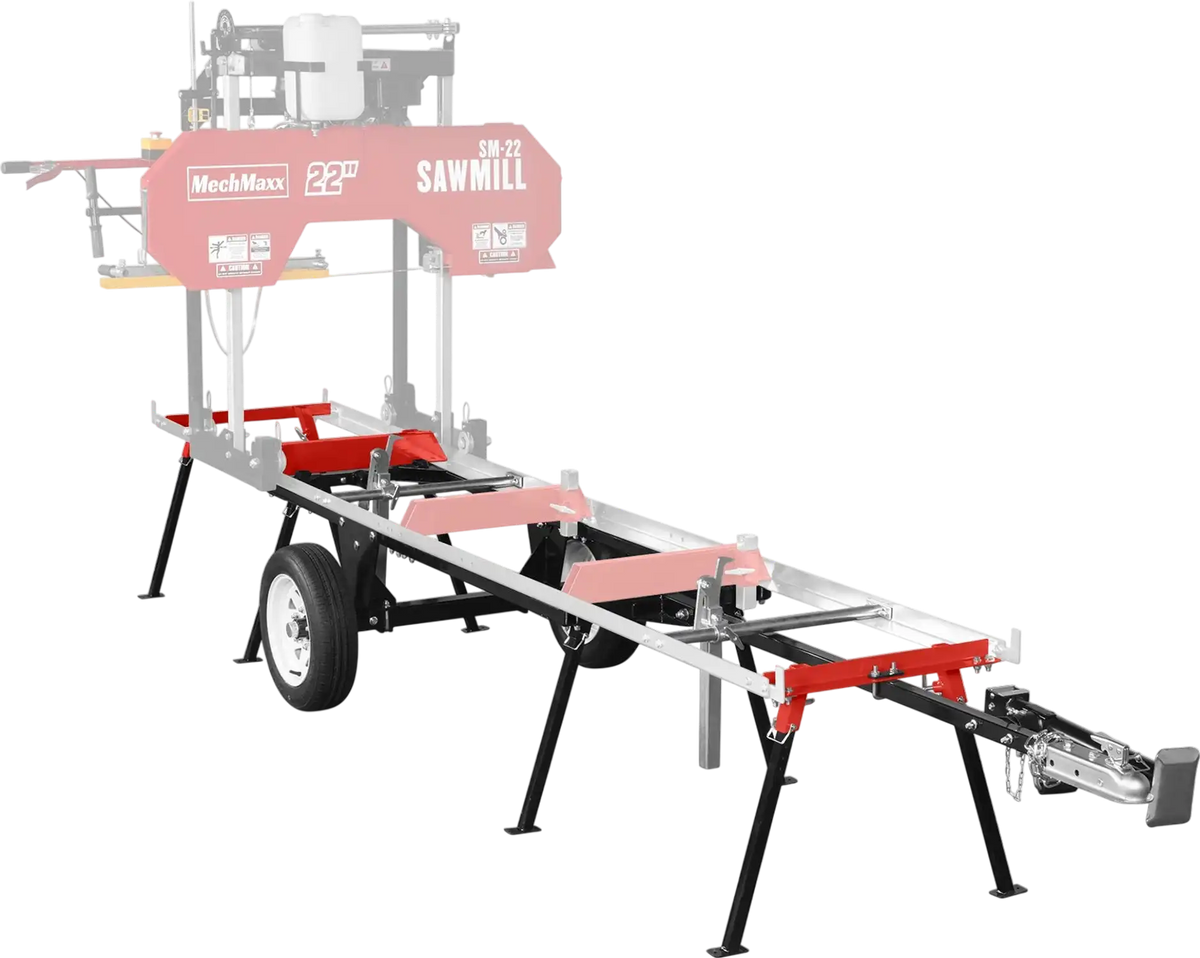 MechMaxx 410719 Sawmill SM-22 Trailer Combo Kit for 13' Track Length New