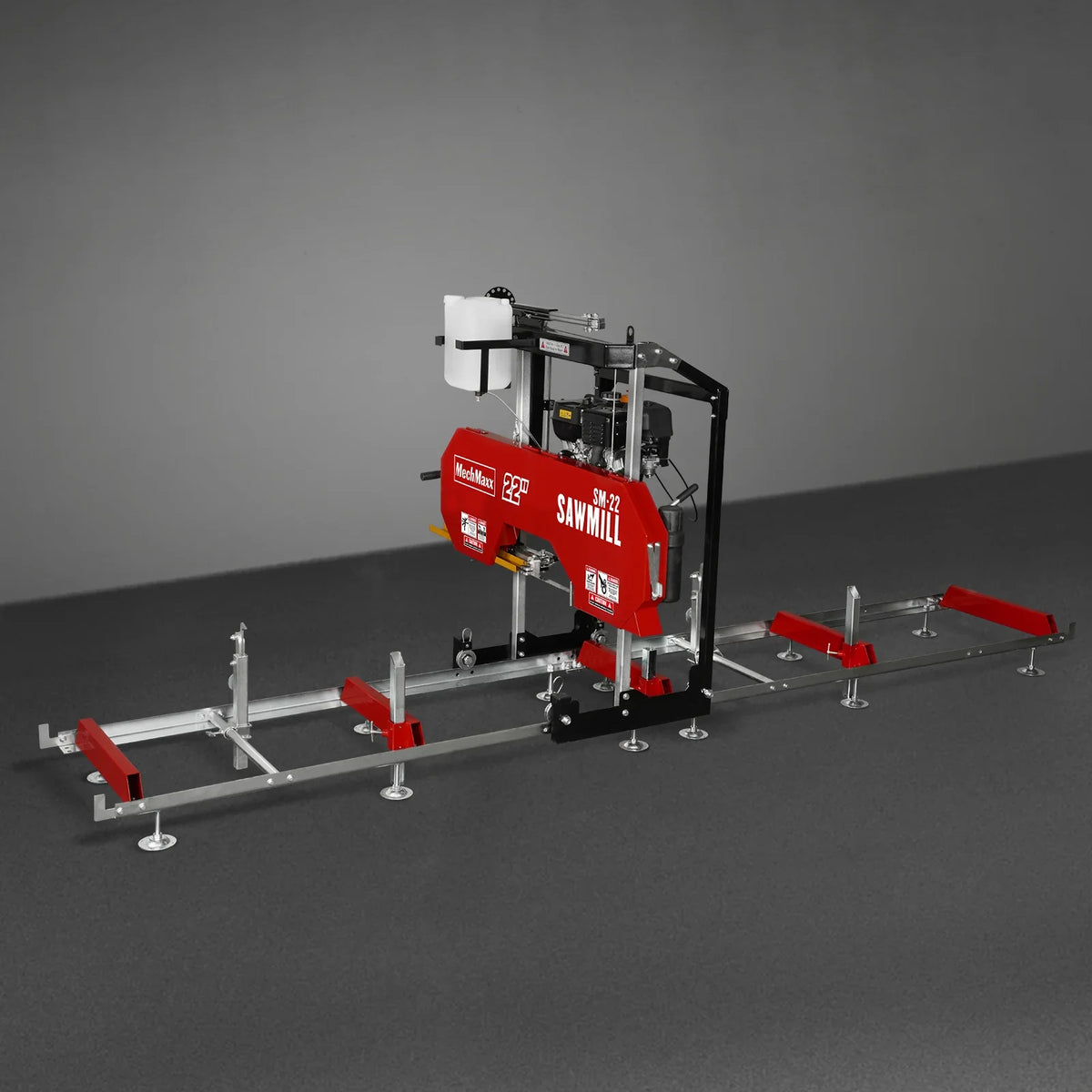 MechMaxx SM22 Sawmill Portable 22" 224cc 7HP DUCAR Gasoline Engine 18" Board Width 13' Track Length New