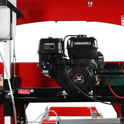 MechMaxx SM32 Sawmill 32" Portable 459cc 15HP Electric Start Gasoline Engine 26.5" Board Width 13' Track Length New