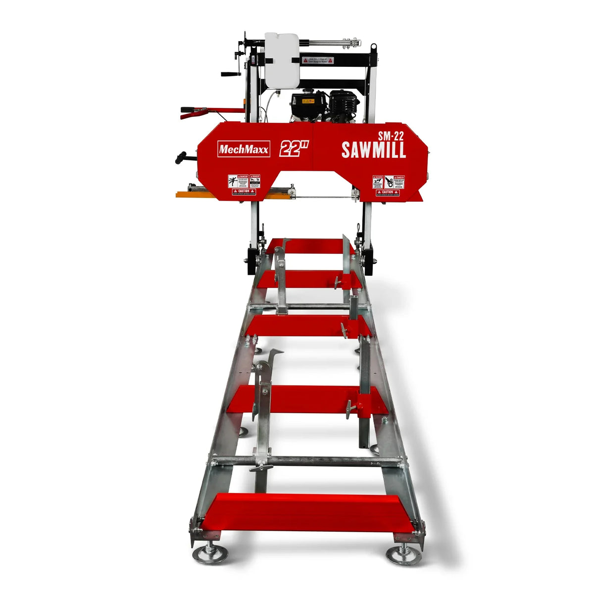 MechMaxx SM22 Sawmill 22" Portable 274cc 8.1HP Gasoline Engine 18" Board Width 13' Track Length New