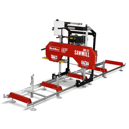 MechMaxx SM22 Sawmill Portable 22" Kohler 9.5 HP 277cc Gasoline Engine 18" Board Width 13' Track Length New