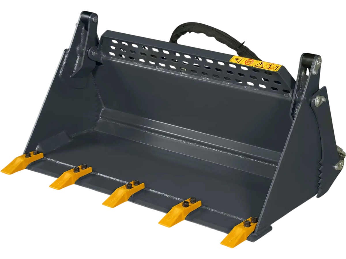 MechMaxx BT44 Skid Steer Bucket 44" 4"-1 Combo Mini Attachment Quick Attach Universal Mount New
