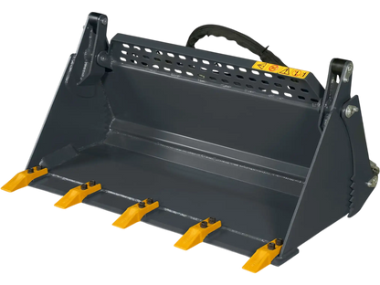 MechMaxx BT44 Skid Steer Bucket 44" 4"-1 Combo Mini Attachment Quick Attach Universal Mount New