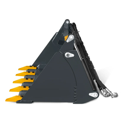 MechMaxx BT44 Skid Steer Bucket 44" 4"-1 Combo Mini Attachment Quick Attach Universal Mount New