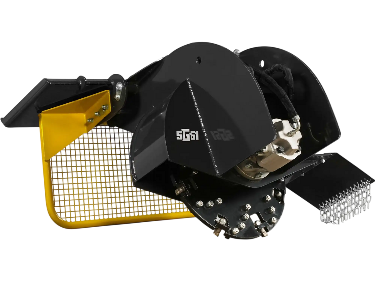 MechMaxx SG61 Stump Grinder Skid Steer Loader Attachment 34 Carbide Teeth 18-23 GPM New