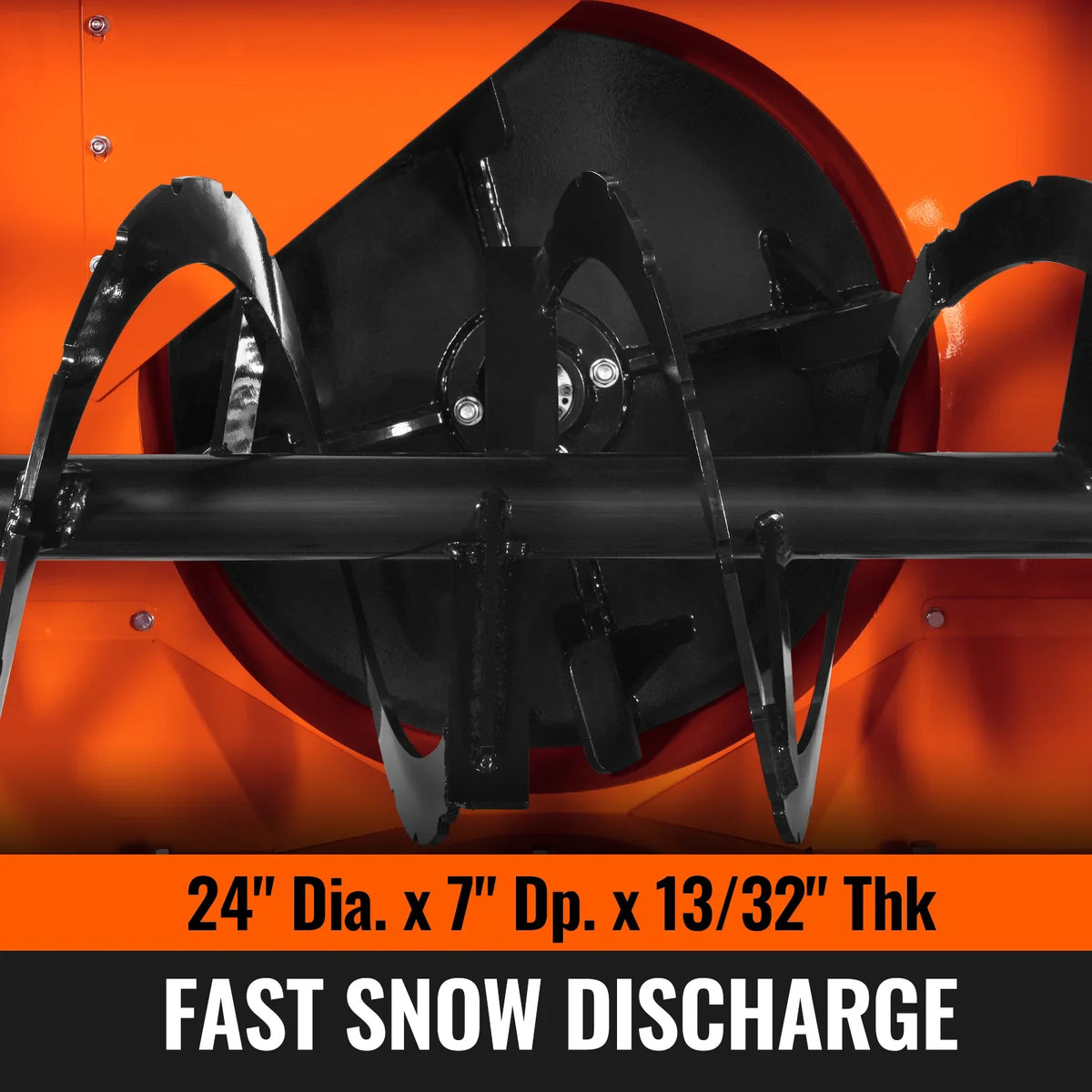 MechMaxx TSB60T Snow Blower 60" 3 Point PTO 24" Impeller Diameter 360° Snow Chute 25-65 HP New