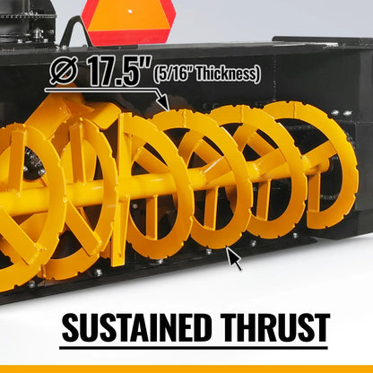 MechMaxx TSB84 Snow Blower 84" 3 Point PTO 24" Impeller 360° Snow Chute 35-95 HP New