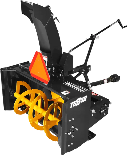 MechMaxx TSB48 Snow Blower 48" 3 Point PTO 24" Impeller 360° Chute 20-45 HP New