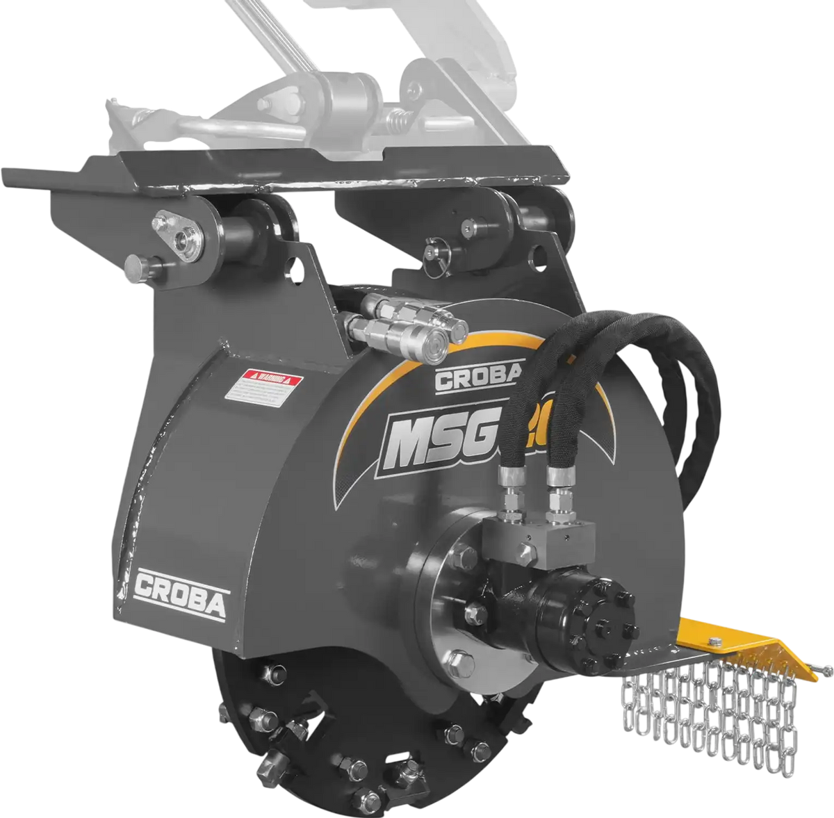 MechMaxx MSG20 Skid Steer Stump Grinder 20" Flywheel Diameter Mini with 24 Carbide Teeth New