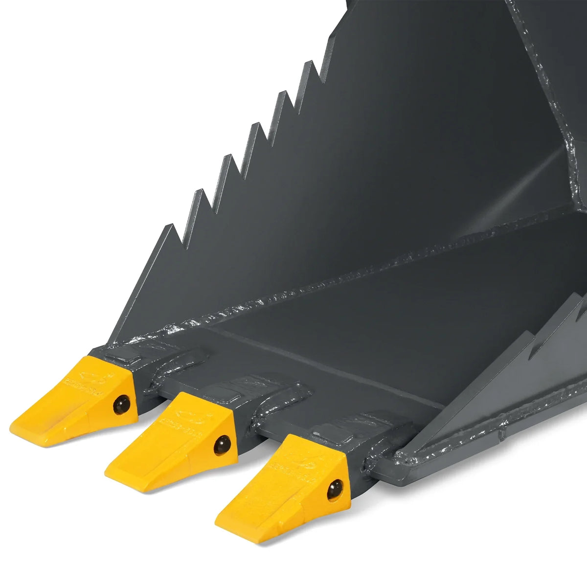MechMaxx SBE53 Skid Steer Attachment 48" Stump Bucket Wrecker Universal Quick Attach Bolt-On Cutting Teeth New