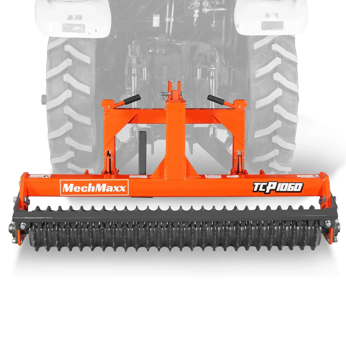 MechMaxx TCP1060 Cultipacker 60" 26 Ductile Iron Wheels Scraper Bar Category 1 and 2 3 Point Hitch Tractor Attachment New