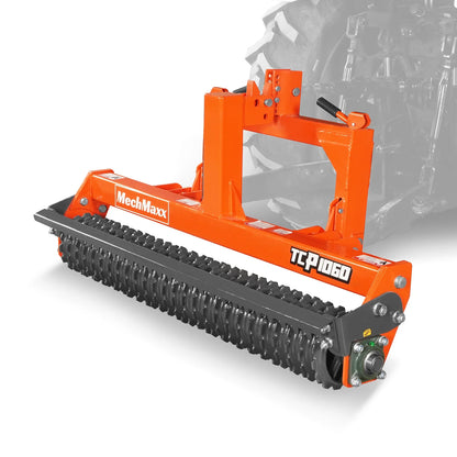 MechMaxx TCP1060 Cultipacker 60" 26 Ductile Iron Wheels Scraper Bar Category 1 and 2 3 Point Hitch Tractor Attachment New
