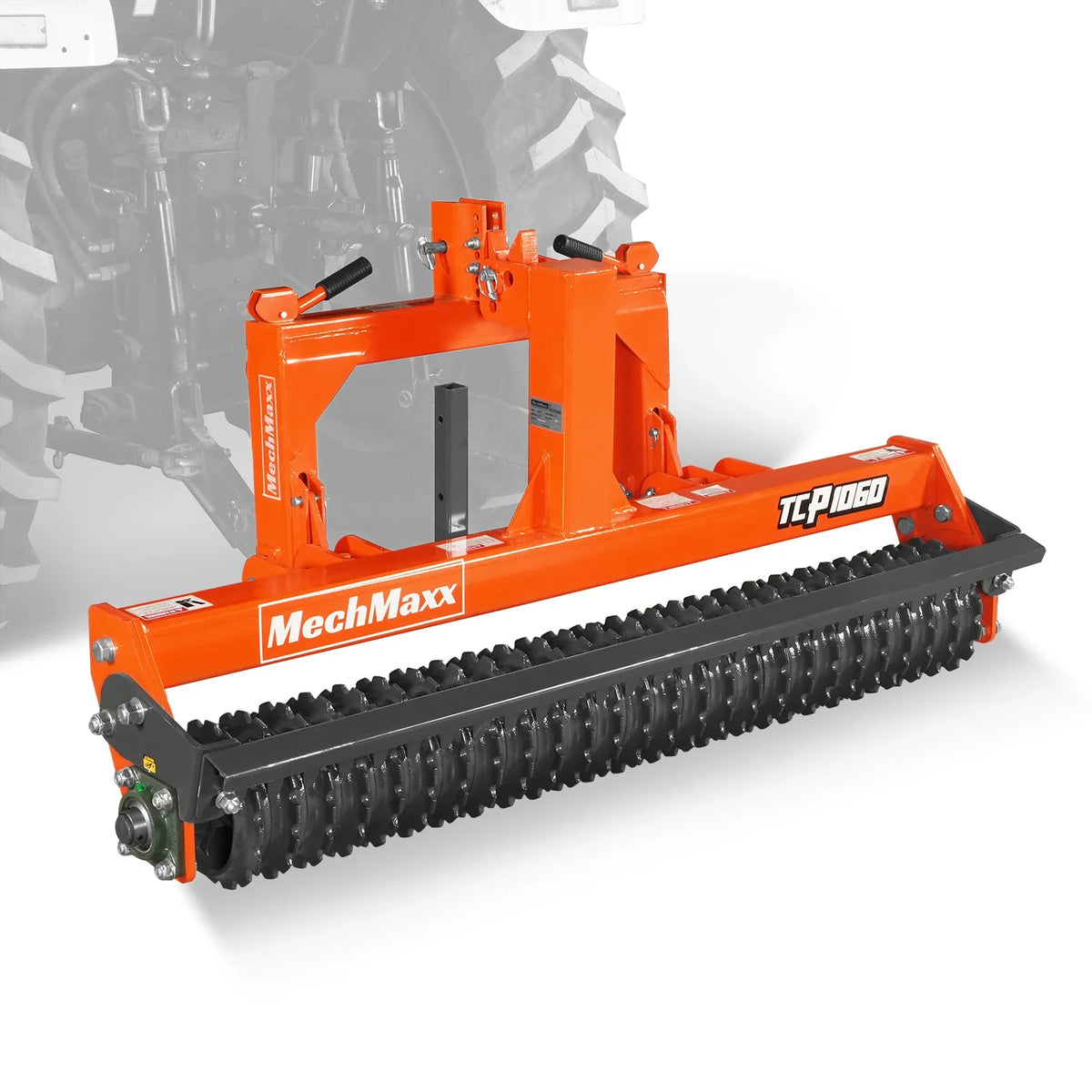 MechMaxx TCP1060 Cultipacker 60" 26 Ductile Iron Wheels Scraper Bar Category 1 and 2 3 Point Hitch Tractor Attachment New