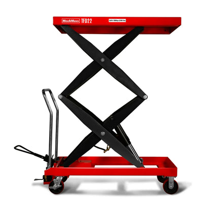 MechMaxx TFD22 Lift Table Mobile Double Scissor Cart 2200 lbs 47.2" x 24" 66.9" New
