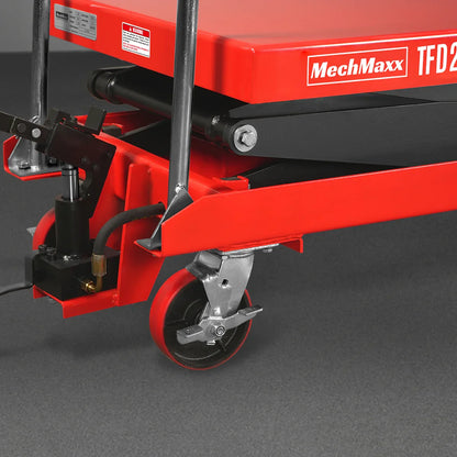 MechMaxx TFD22 Lift Table Mobile Double Scissor Cart 2200 lbs 47.2" x 24" 66.9" New