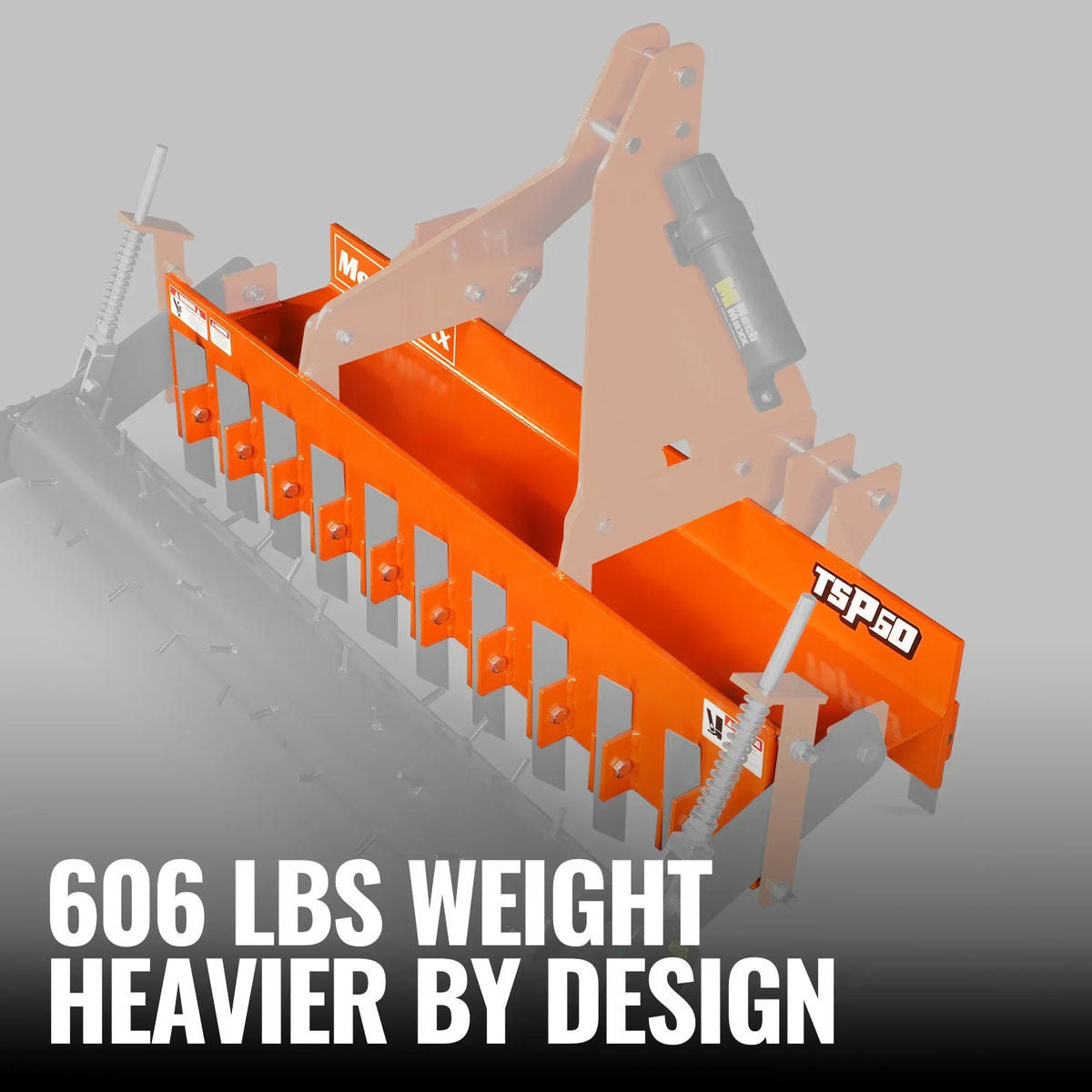 MechMaxx TSP60 Soil Pulverizer 60" Heavy Duty Single Spiked Roller 21 Shanks Category 1 2 3 Point Hitch Tractor Attachment New